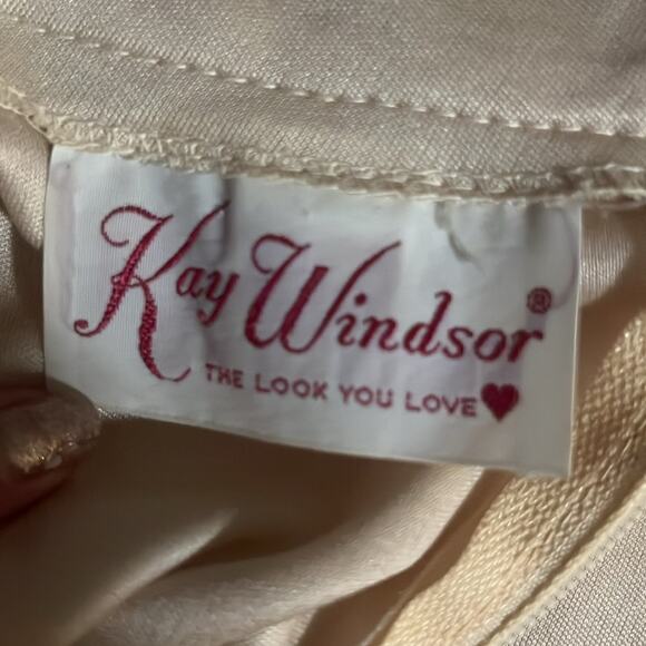 Vtg Soft Girl Modest Coquette Sheer Lace Trim Belted Boho Feminine Midi Dress M - Picture 8 of 9